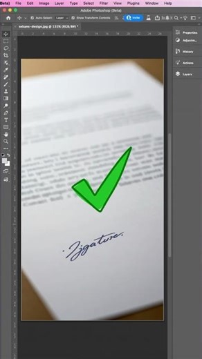 🎨 Create Your Own E-Signature in Photoshop! ✍️ | Quick Tutorial