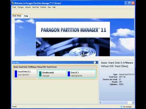 Paragon Partition Manager 11 - How to Resize a Partition