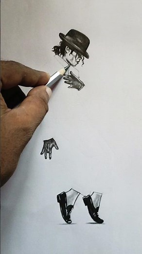 🤯🎨 Oneline drawing tutorial art | How to draw Michael Jackson #drawing #art #sketch #reels #viral