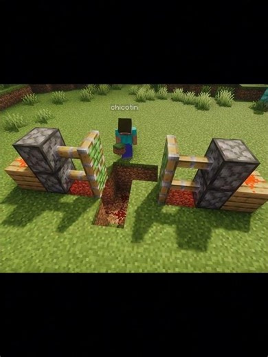 Como hacer una puerta automática en minecraft