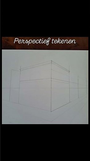 Tweepunt perspectief tekenen. Stap voor stap. #drawing #tekenen #perspectief #stepbystep