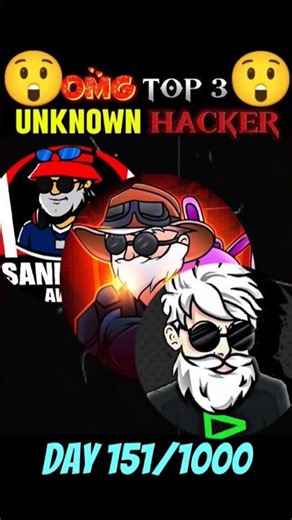 OMG TOP 3 UNKNOWN HACKER 🤯 IN FREE FIREE II DAY 151/1000#freefire #gamingtastic #garenafreefire #fyp