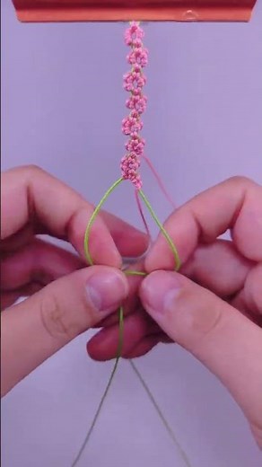 flower bracelet tutorial｜how to make beautiful bracelet with thread｜cute friendship bracelet #diy