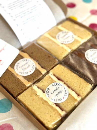 Letterbox Cake Slices - Birthday Gift - Congratulations - Thinking of You - Anniversary - Personalised Gift - Graduation - Thank You - Etsy UK