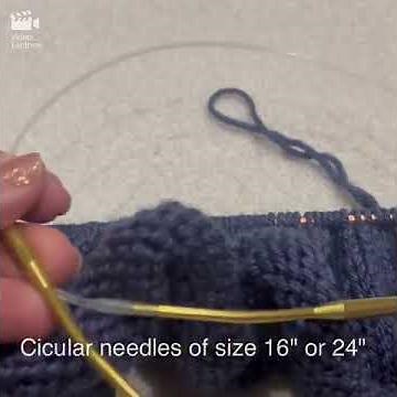 Using Circular Needles as Straight Needles | If needles too short for the number of stitches