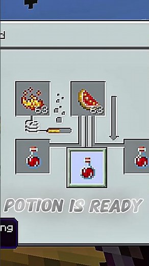 how to make a mincraft instant haelth potion #minecraft #viral #viralshort