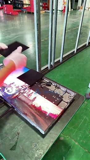 How do you install modules on an indoor LED screen.#ledscreen #leddisplay #ledmodule #shorts