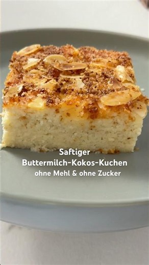 Flour-free & sugar-free - gluten-free buttermilk coconut cake #keto #lowcarb #sugarfree #shorts