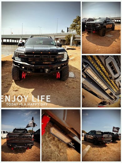 ✨ Ford Ranger Platinum Premium Power, Perfected. This Platinum just levelled up with a full function meets luxury setup. Up front, the Genuine Armando Prime Series Front Bumper delivers bold protection with a refined OEM look built tough, styled sharp. Lighting duties are handled by the Rigid SR RGB 20” Spot Light, giving you serious brightness with customizable color vibes, finished clean with a Rigid Light Cover. At the rear, safety and visibility take charge with Rigid Chase lights ( x2 sets 