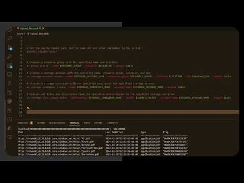 Upload Multiple Files to an Azure Storage Account Using Azure CLI
