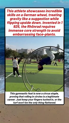 The Giant Metal Hamster Wheel Gym Session Outdoors