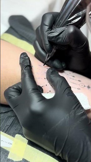 Elegant Moon Tattoo — Fine Line & Dot Work