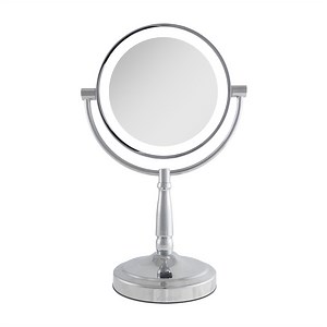 Lighted Makeup Mirror with Magnification & Cordless