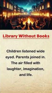 The Library Without Books | Motivational English Listening Practice Story 📚 #englishlanguage