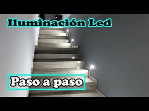 Staircase Makeover with LED Lighting