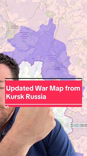 8/21 Updated War Map from Kursk Russia #kursk #russia #ukraine