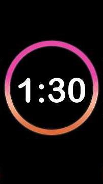 ⏱️ 1 Minute 30 Second Countdown Timer | Clock Ticking Sound & Alarm