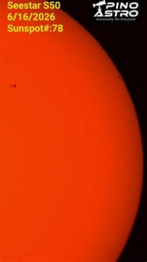 Sun, June 16, 2026- Telescope: Seestar S50 #PinoAstro