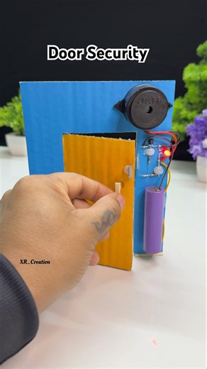 Door Security system with BC547 transistor #youtubeshorts #dcmotor #experiment #tech #circuit