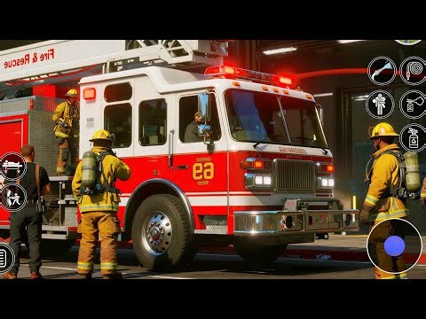 Fire Truck City Rescue Simulator 3D - US Emergency 911 Ambulance Driving - Android GamePlay