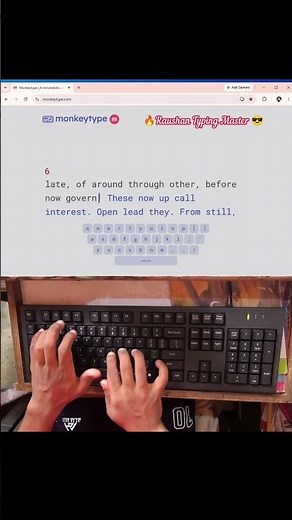 Typing at 92 WPM! 🔥 Keyboard Speed Challenge #typing #keyboard #fasttyping #raushantypingmaster