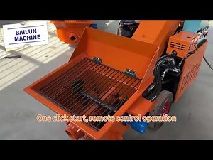 Small concrete pump with mixer