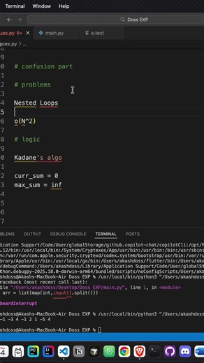 Day 11 | Kadane’s Algorithm Interview Trap 😨 #shorts #programming