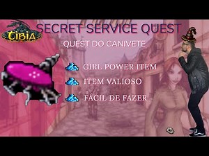 Tibia: Canivete Rosa | Secret Service Quest - Guia Completo - Spoiler