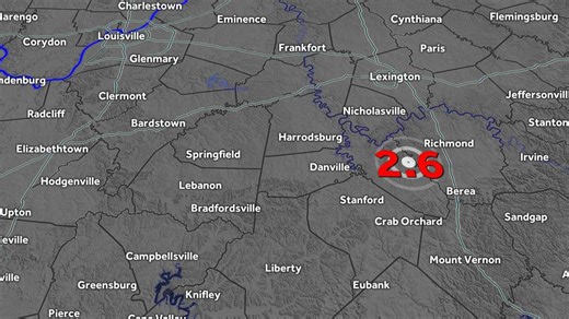 Small earthquake detected in Kentucky, NWS reports