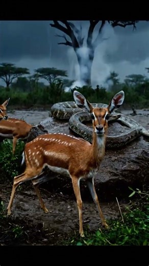 Storm Hunt: Rock Python vs Bushbuck
