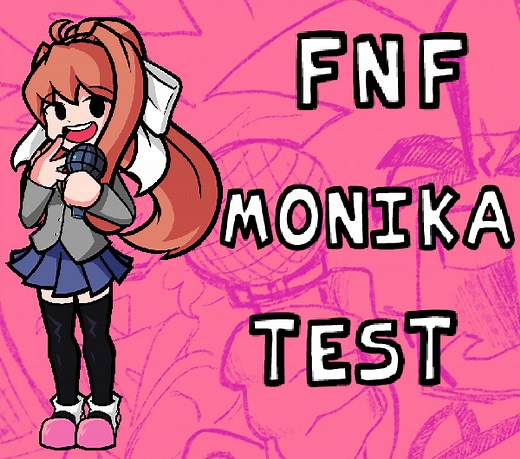 FNF Monika (Doki Doki Takeover) Test by Bot Studio