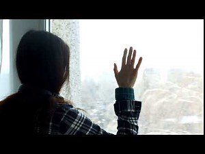 sad girl looking out the window free footage| free videos