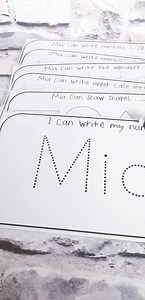 1.3K views · 4 comments | Six lovely and personalised writing mats all reasy for Mia to learn to write her name, numbers 1-20, shapes, uppercase letters and the alphabet with a pen and wipe too all ready to go! We love to make learning fun here at Emilys Gifts please pop me a message to order or got more information #learningisfun #writing Xx | Emily's Personalised Gifts | Facebook