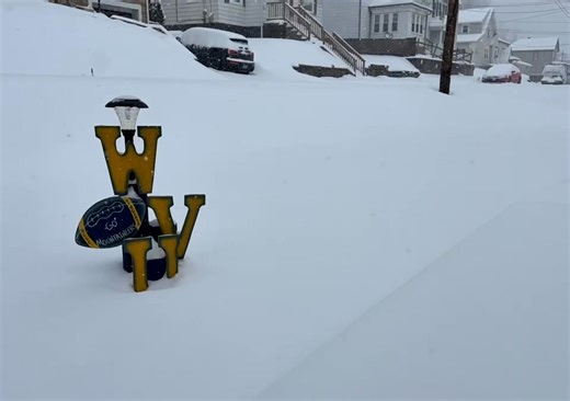 Snow accumulation time lapse video from today about 9am - 1130am! | WTRF 7News