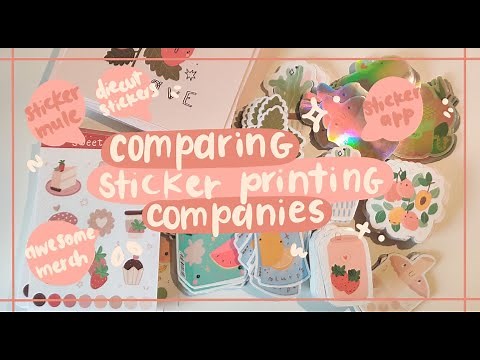 huge sticker UNBOXING ~ comparing stickers from sticker app, sticker mule, awesome merch and more
