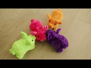 Mr. Bacon Racing Pig 9" Animatronic Plush Toy – Walks & Snorts!