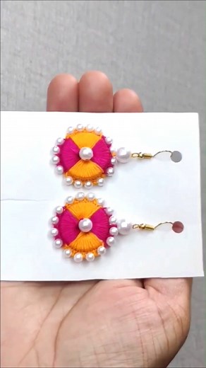 16K views · 77 reactions | Amazing handmade earring design #handmade #viral #trending #foryou | Creative ideas | Facebook