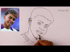 Draw Like a PRO! Lamine Yamal Easy Pencil Sketch