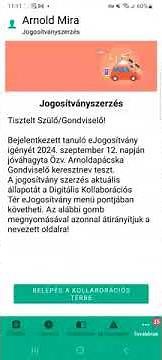eJogsi modul szülői jóváhagyás felület mobileszközön keresztül