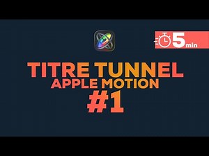 👨🏼‍🏫 Apple Motion : Créer un titre avec effet tunnel | Tuto #1 [FR] (5 min)