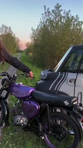 Opel Rocks mit Simson im Sonnenuntergang – Fahrt bei 80 km/h