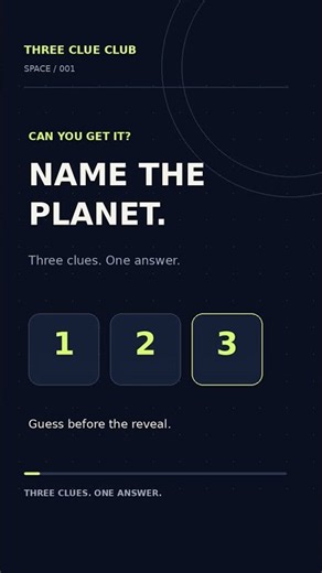 Can You Guess This Planet Before Clue 3?