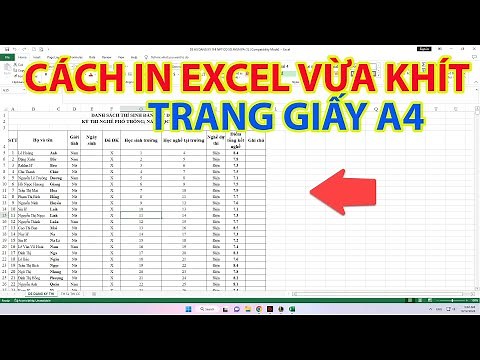 Cách In Excel Vừa Khít Trang Giấy A4 | Sửa Lỗi In Không Trang A4
