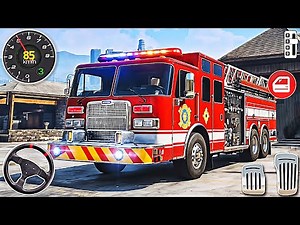 US Fire Truck Rescue Games 3D - City Firefighter Truck Driving Sim | Android Gameplay