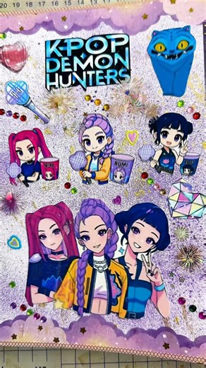 Demon Hunter x scrapbook aesthetic video kpop😍❤️🤩 #aestheticvideo #demonhunter #kpop #scrapbook