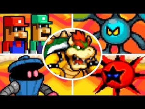 Mario & Luigi: Bowser's Inside Story - All X Bosses (No Damage)