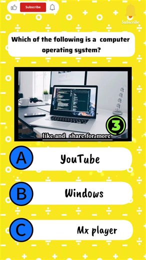 Computer operating system is? 🤔🧠💥#quiz#quizchallenge #gkquiz
