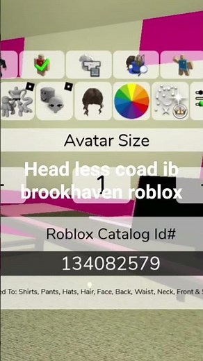 how to get headless in brookhaven roblox
