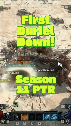 NEW - Diablo IV - Season 11- Duriel Helltide Preview #duriel #helltide #diablo4 #season11 #shorts