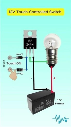 12v touch controled switch #memes #electronic